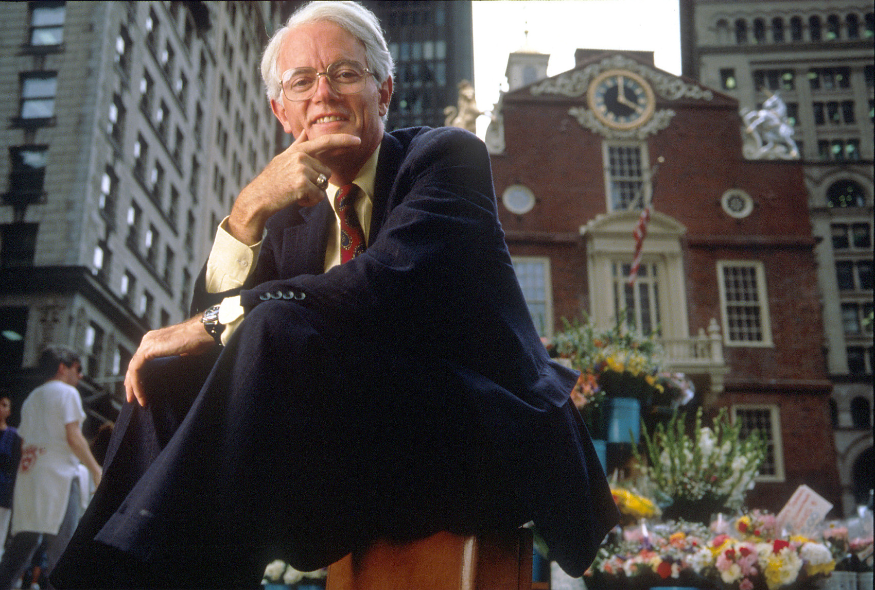 Investment guru Peter Lynch poses for a photograph in 1993